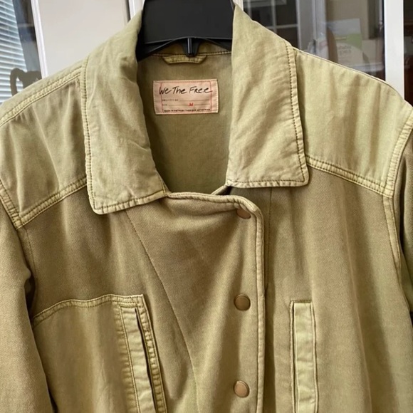 FREE PEOPLE Saturday Utility Jacket In Sweet Sage - Picture 6 of 7